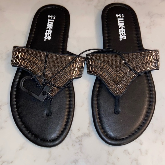 Muk luks luk ees sparkly sandals new - Picture 1 of 6